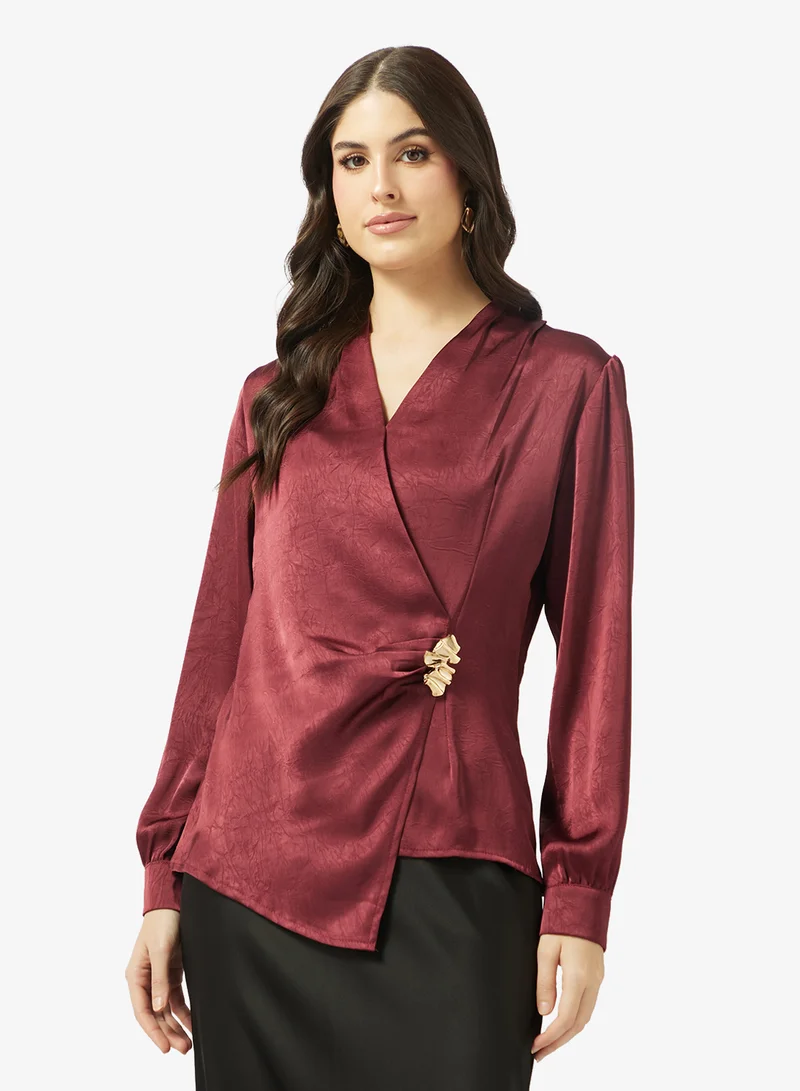 ELLA Draped Blouse